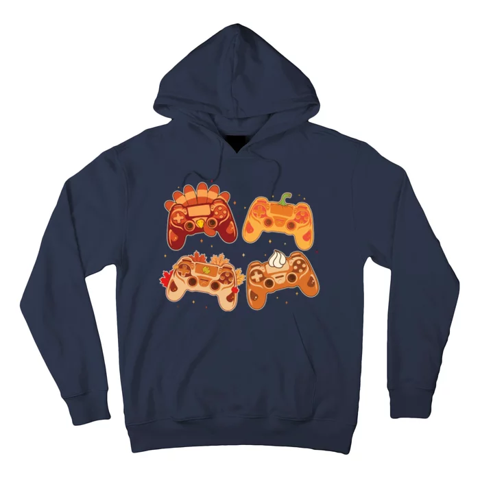 Thanksgiving Autumn Fall Video Game Controllers Hoodie