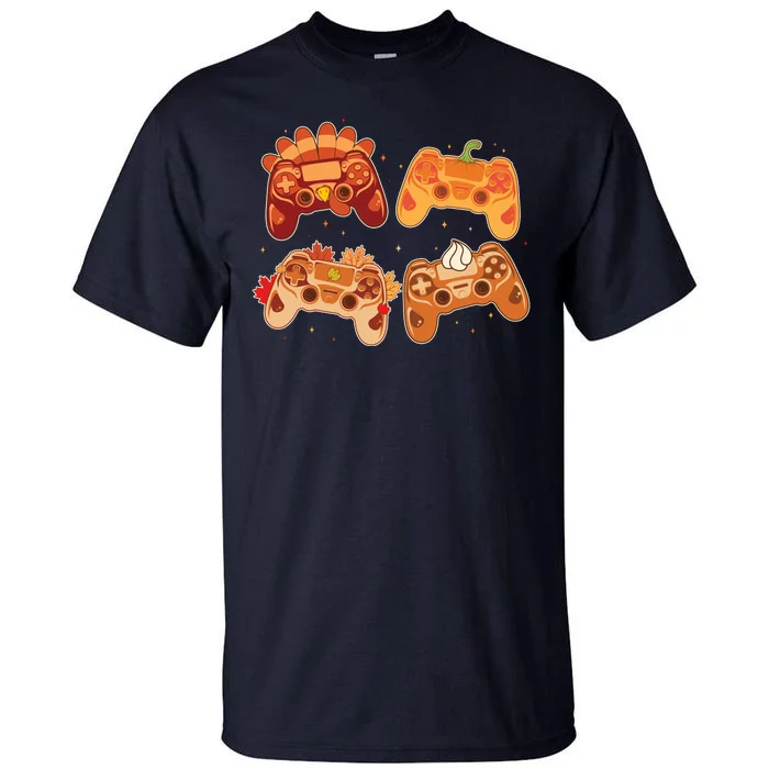 Thanksgiving Autumn Fall Video Game Controllers Tall T-Shirt