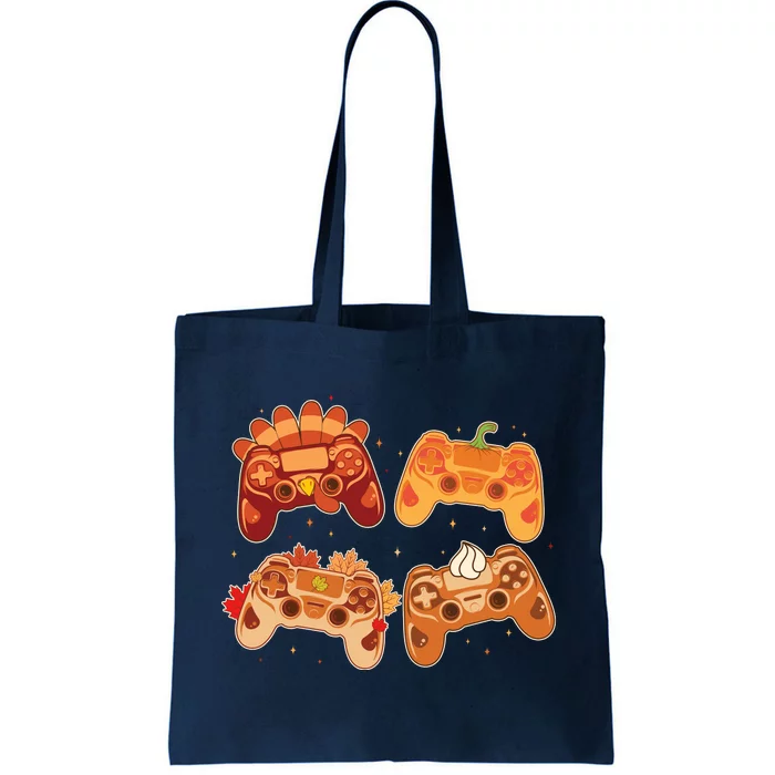 Thanksgiving Autumn Fall Video Game Controllers Tote Bag