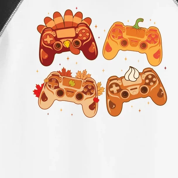 Thanksgiving Autumn Fall Video Game Controllers Toddler Fine Jersey T-Shirt