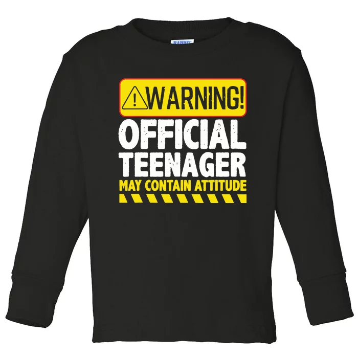 Teenager Art For Boy Girl Teen 13 Year Old Bday Toddler Long Sleeve Shirt