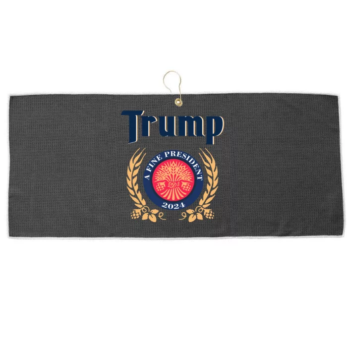 Trump A Fine President 2024 Large Microfiber Waffle Golf Towel