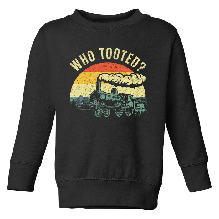 Train Art For Women Train Collector Railroad Lover Toddler Sweatshirt