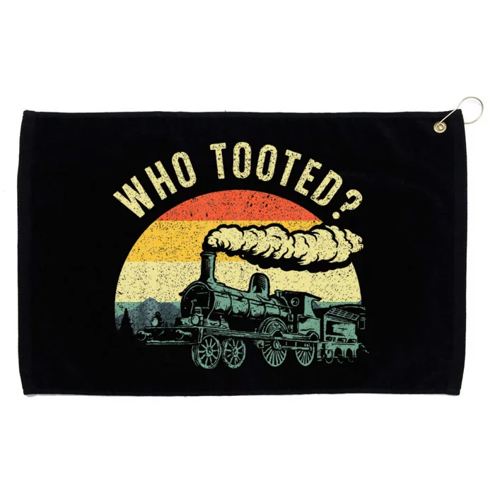 Train Art For Women Train Collector Railroad Lover Grommeted Golf Towel