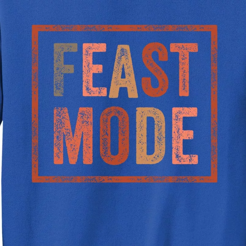 Thanksgiving Autumn Feast Mode Turkey Football Gift Tall Sweatshirt