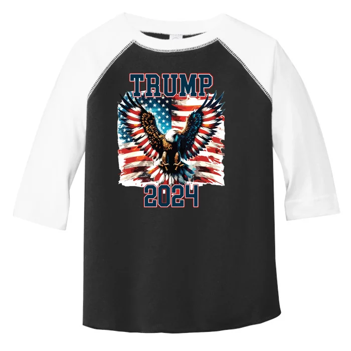 Trump American Flag President Election Toddler Fine Jersey T-Shirt