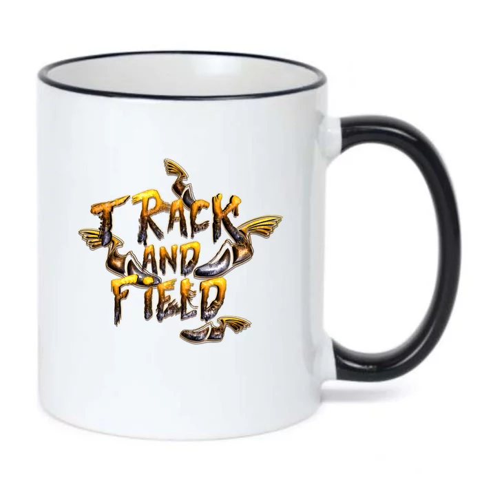 Track And Field Black Color Changing Mug