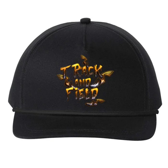 Track And Field Snapback Five-Panel Rope Hat