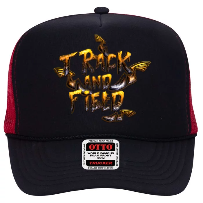 Track And Field High Crown Mesh Trucker Hat