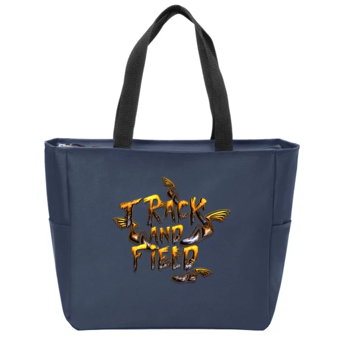 Track And Field Zip Tote Bag