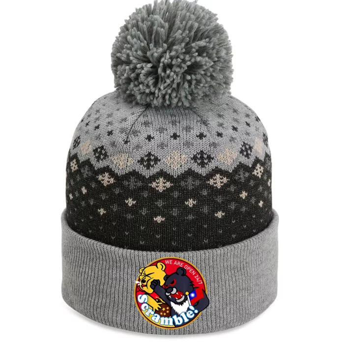 Taiwan Air Force Badge The Baniff Cuffed Pom Beanie