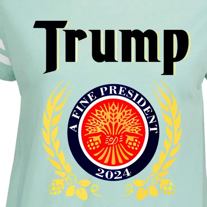 Trump A Fine President 2024 Enza Ladies Jersey Football T-Shirt