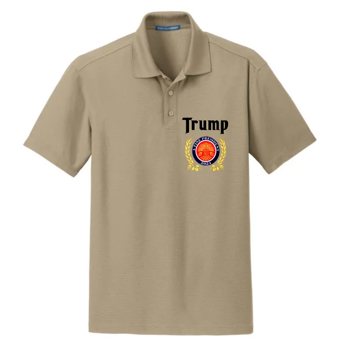 Trump A Fine President 2024 Dry Zone Grid Performance Polo