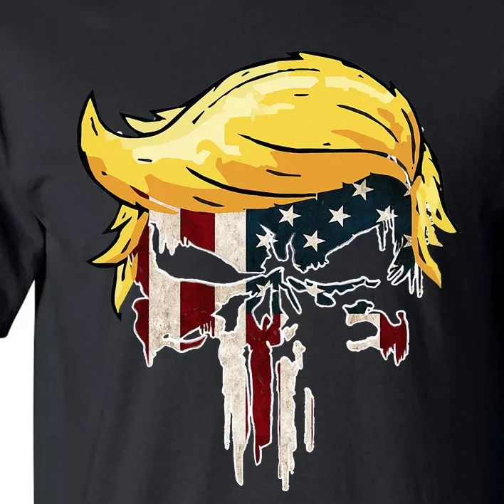 Trump American Flag 2024 Second Term Reelection Tall T-Shirt