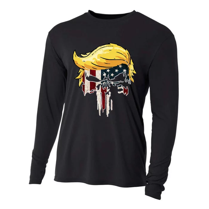 Trump American Flag 2024 Second Term Reelection Cooling Performance Long Sleeve Crew