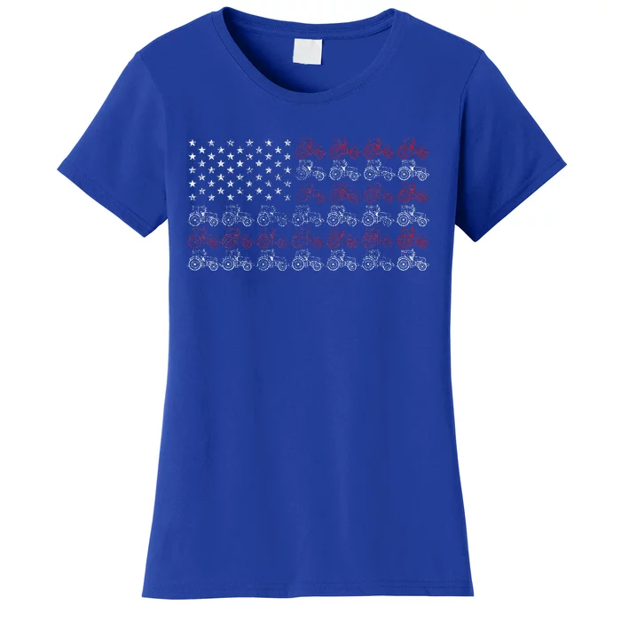 Tractor American Flag Farmer Women's T-Shirt