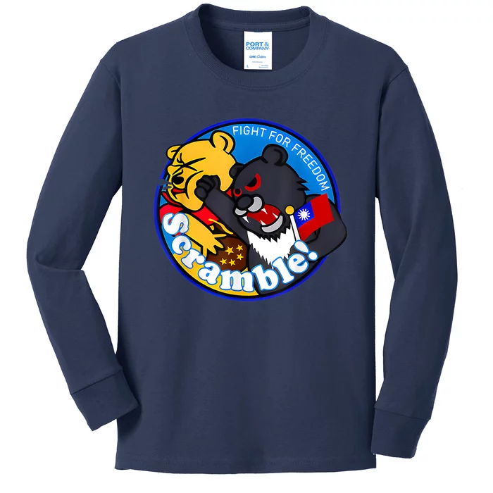 Taiwan Air Force Badge Kids Long Sleeve Shirt