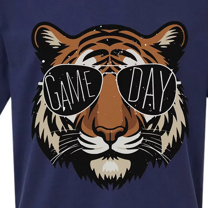 Touchdown American Football Game Day Thanksgiving Tiger Coo Sueded Cloud Jersey T-Shirt