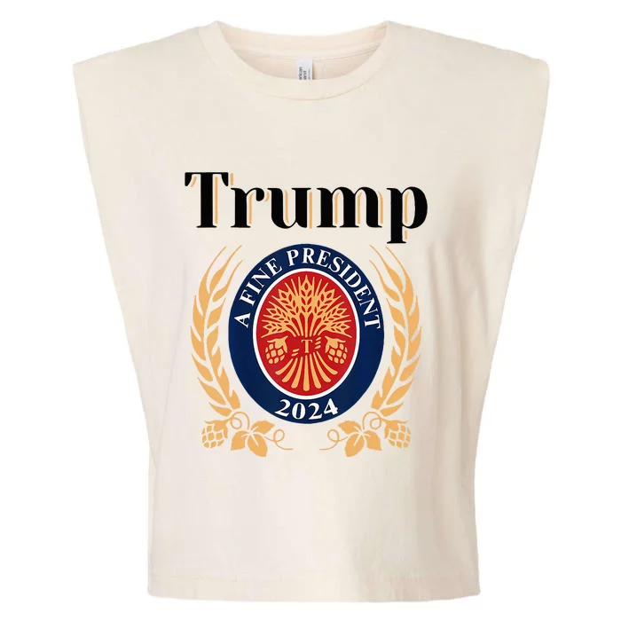 Trump A Fine President 2024 Re Election 2024 Garment-Dyed Women's Muscle Tee