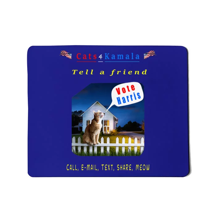 Tell A Friend Cat On A Fence Cats For Kamala Mousepad