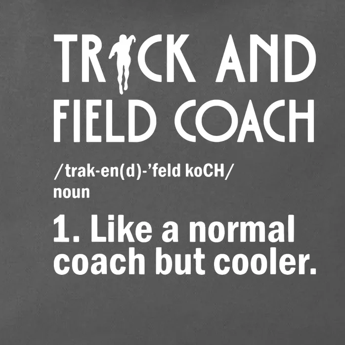 Track And Field Coach Definition Athletics Sports Zip Tote Bag