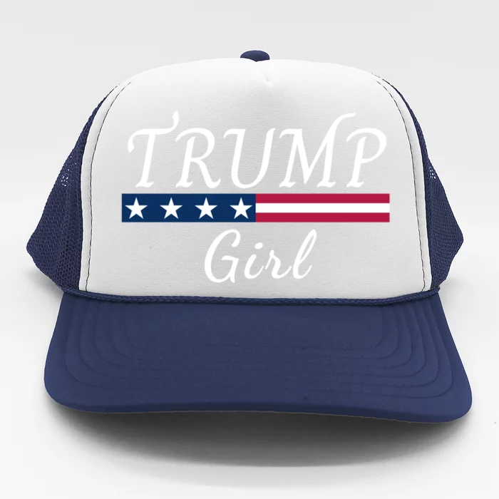 Trump American Flag Vote Trump Republican Us Flag Gift Trucker Hat