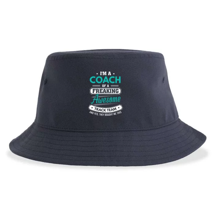 Track And Field Coach Track Team Coach Gift Sustainable Bucket Hat