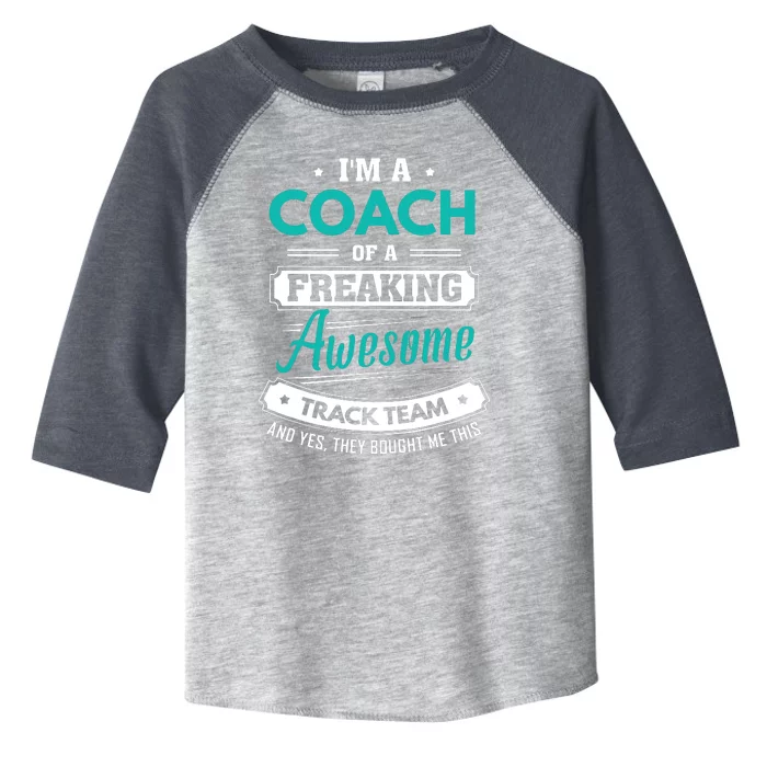 Track And Field Coach Track Team Coach Gift Toddler Fine Jersey T-Shirt