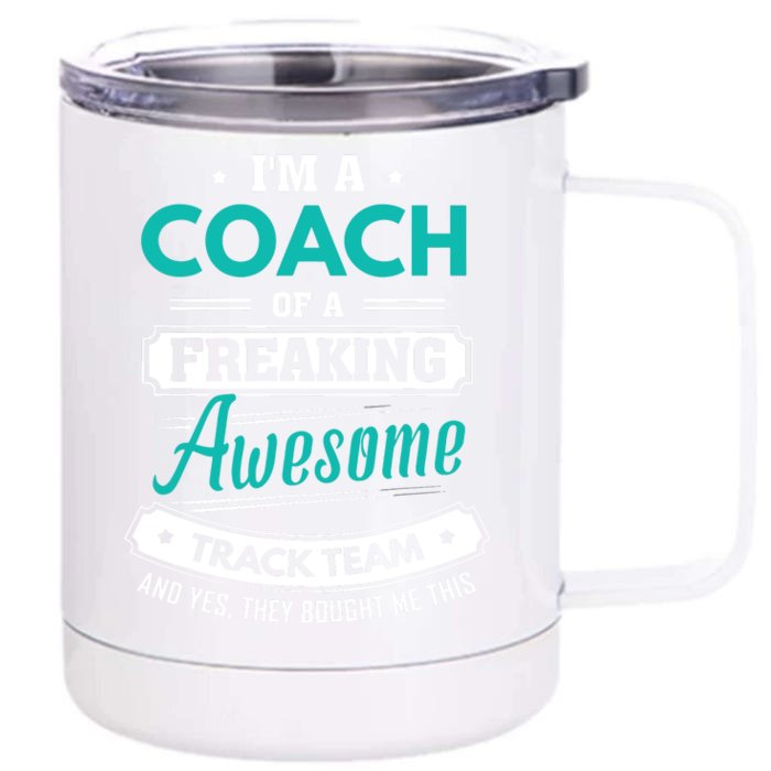 Track And Field Coach Track Team Coach Gift Front & Back 12oz Stainless Steel Tumbler Cup