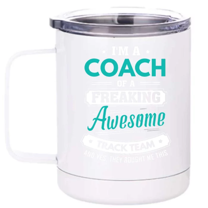 Track And Field Coach Track Team Coach Gift Front & Back 12oz Stainless Steel Tumbler Cup