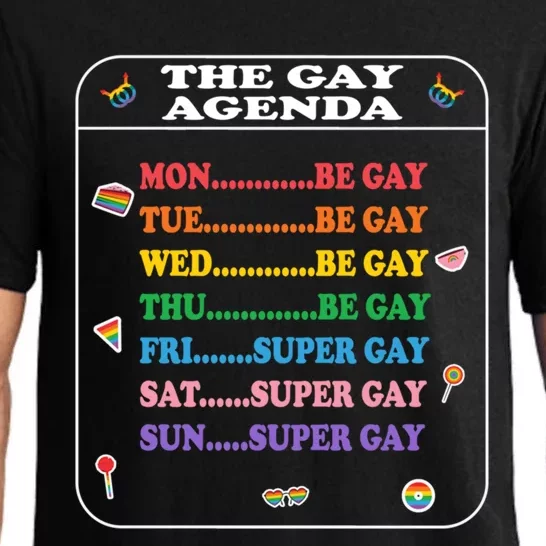 The Agenda Funny Pride Weekly Calendar Lgbtq Days Great Gift Pajama Set