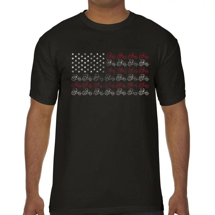 Tractor American Flag Farmer Comfort Colors T-Shirt