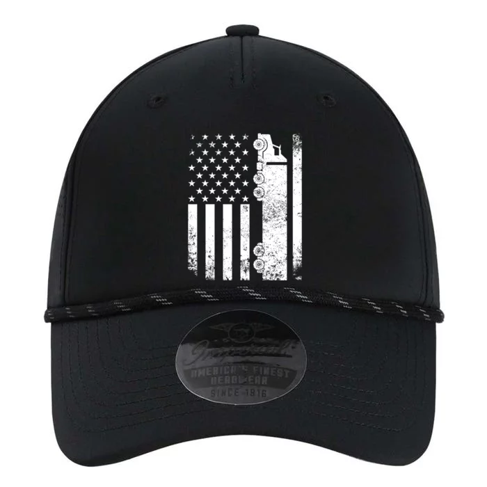 Trucker American Flag Usa Patriotic Truck Driver Dad Trucker Gift Performance The Dyno Cap