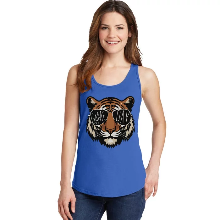 Touchdown American Football Game Day Thanksgiving Tiger Cool Ladies Essential Tank