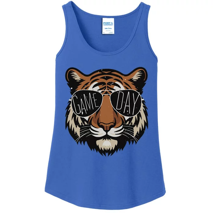 Touchdown American Football Game Day Thanksgiving Tiger Cool Ladies Essential Tank