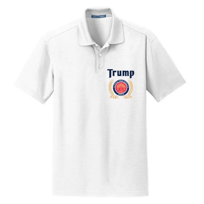 Trump A Fine President 2024 Dry Zone Grid Performance Polo