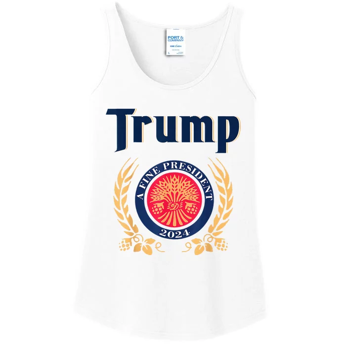 Trump A Fine President 2024 Take America Back Election Ladies Essential Tank