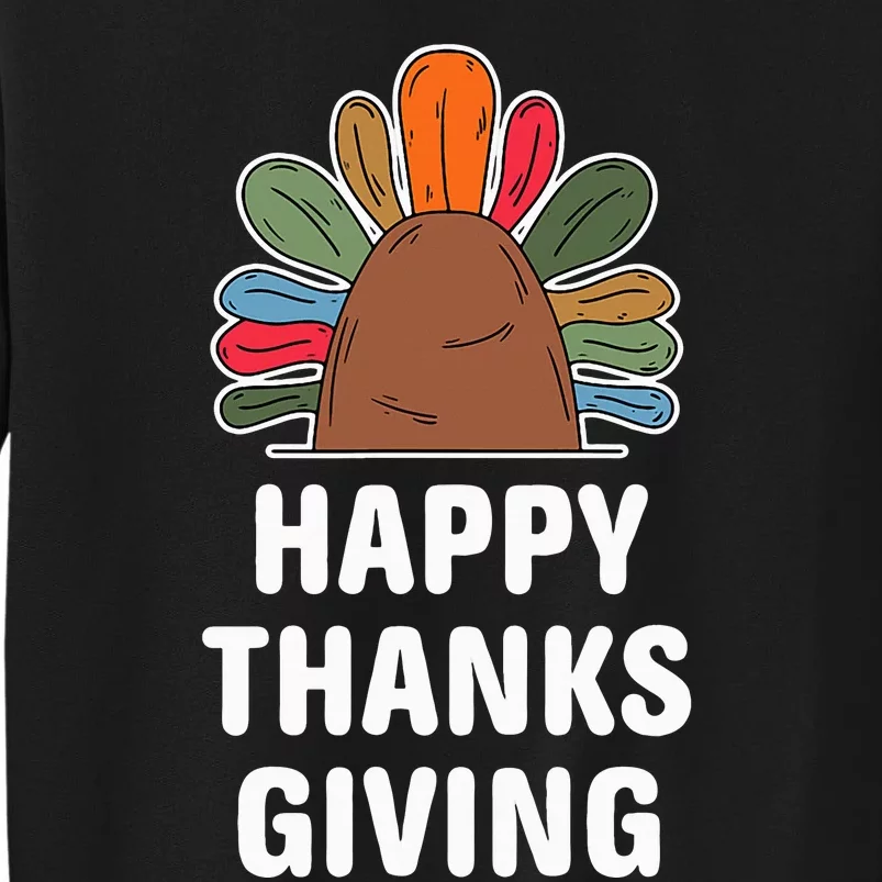 Thankful Autumn Fall Design Harvest Celebration Tall Sweatshirt