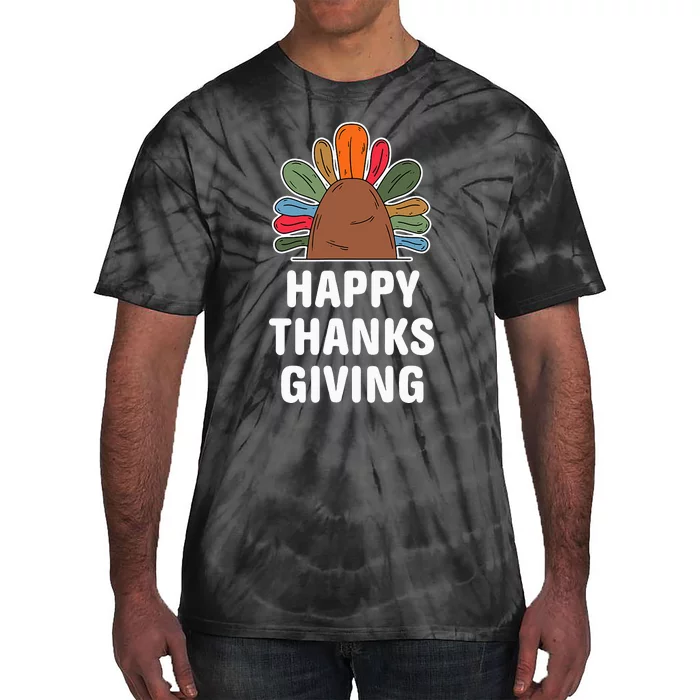 Thankful Autumn Fall Design Harvest Celebration Tie-Dye T-Shirt