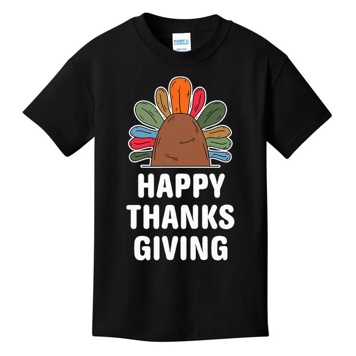 Thankful Autumn Fall Design Harvest Celebration Kids T-Shirt