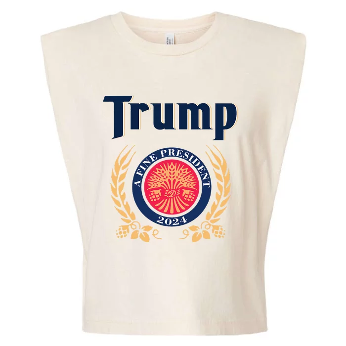 Trump A Fine President 2024 Garment-Dyed Women's Muscle Tee