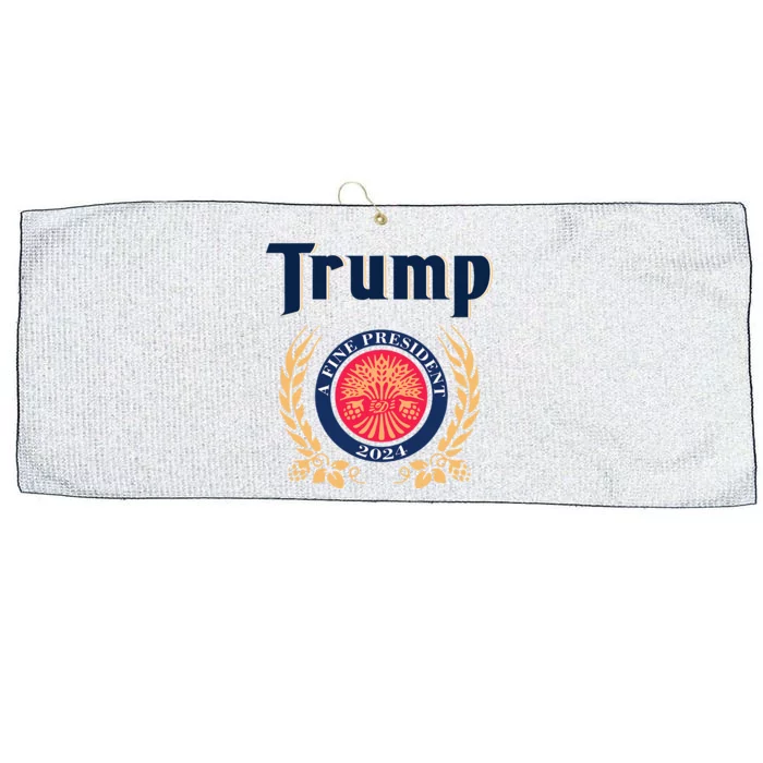 Trump A Fine President 2024 Large Microfiber Waffle Golf Towel