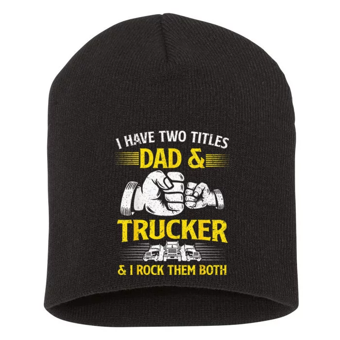 Trucker Accessories For Truck Driver Short Acrylic Beanie