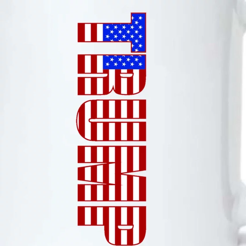 Trump American Flag Patriotic Fourth Of July Usa Gift Black Color Changing Mug