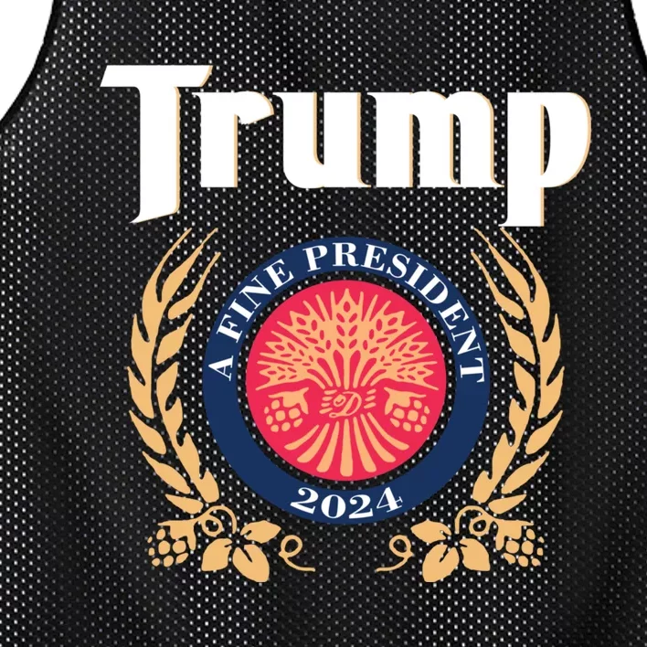 Trump A Fine President 2024 Mesh Reversible Basketball Jersey Tank