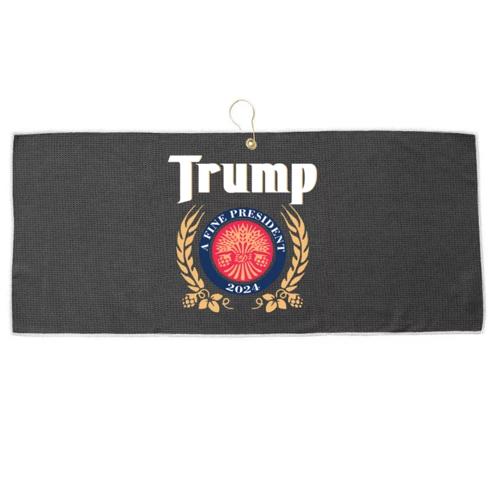 Trump A Fine President 2024 Large Microfiber Waffle Golf Towel