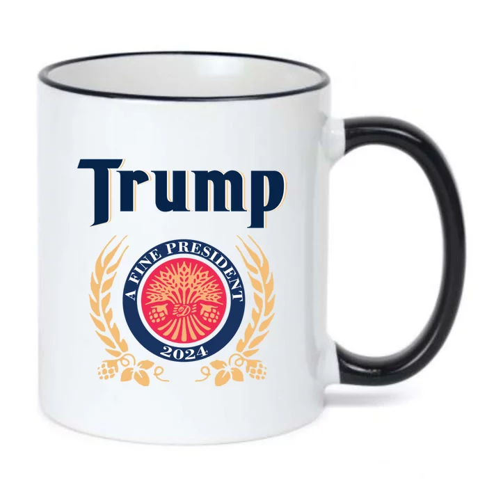 Trump A Fine President 2024 Black Color Changing Mug