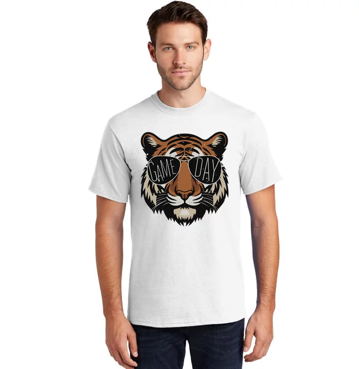 Touchdown American Football Game Day Thanksgiving Tiger Cool Tall T-Shirt