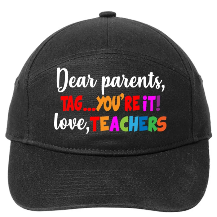 Tag You're It Love Teachers 7-Panel Snapback Hat