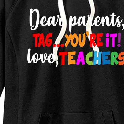 Tag You're It Love Teachers Women's Fleece Hoodie